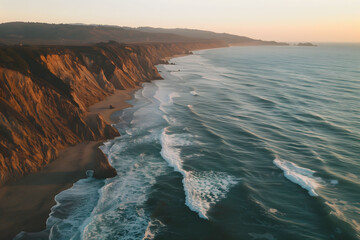 A drone's view of the coastline