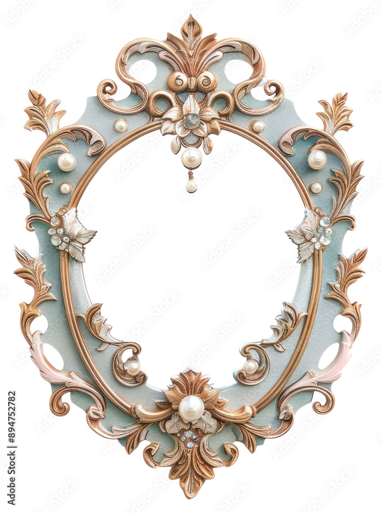 Wall mural elegant vintage ornate wall mirror