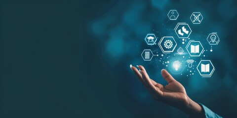 Exploring futuristic trends and global solutions in business technology through innovative concepts in the digital interface realm. Focus on technology and communication in the digital era
