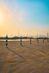 sunrise over Dubai skyline