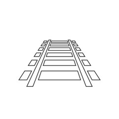 Railroad icon. Modern design flat style