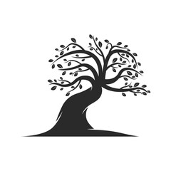 Tree icon logo template vector
