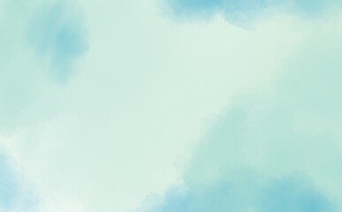 水色の水彩のグラデーション背景