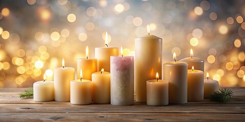 Candles isolated on background for clean view , candles, isolated,background, clean, unobstructed, objects, decoration