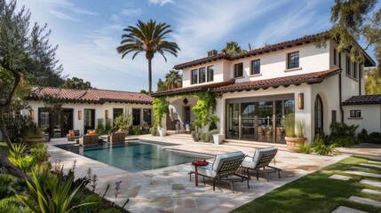 Fototapeta premium Spanish Colonial Revival Residence 