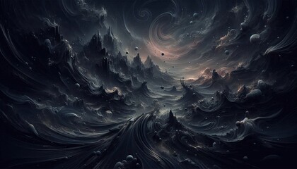 dark mysterious abstract background