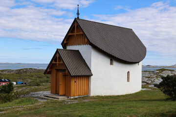 Petter Dass Chapel Norway's oldest fishing community Traena   