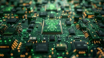 Obraz premium Close-up of a Circuit Board