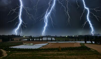 Stormy night.