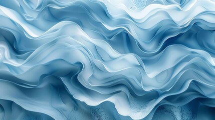 Obraz premium Abstract Fluid Blue Waves