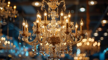 Elegant Crystal Chandelier Lighting