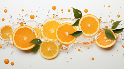 Sliced ​​Orange Slices, Abstract Image, Texture, Background for, Wallpaper, Cover and Screen of Smartphone, Cell Phone, Computer, Laptop, Format 9:16 and 16:9