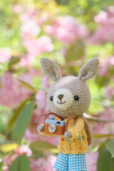 動物のあみぐるみ　旅行