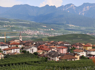 PANORAMA OF THE VILLAGE OF NANNO IN TRENTINO