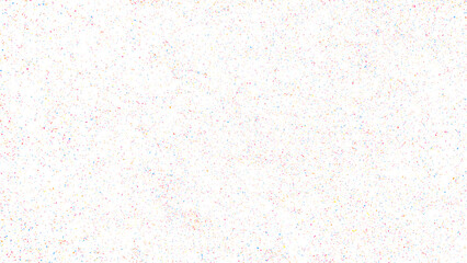 Abstract motley explosion of confetti. Colorful grainy texture isolated on white background. Colored overlay elements. Vector illustration, EPS 10.