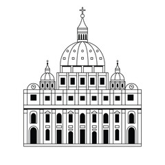 Vatican Basilica and Popular Landmark in Italy