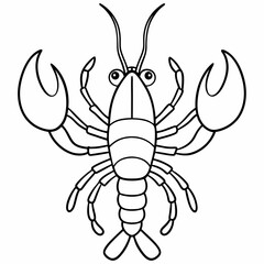 lobster vector silhouette illustration