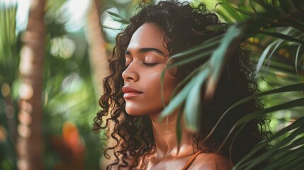 A woman with boho waves, perfect for a relaxed and chic vibe