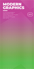 Wavy strip colorful halftone gradients background. Vector illustration