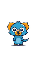 logo of brand, icon of a mascotte of the company brand identity
