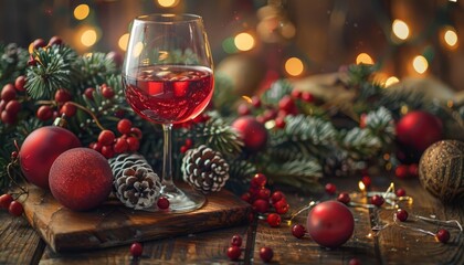A holidaythemed wine and paint night, creating festive scenes while enjoying local wines