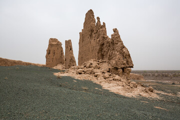 Ruins of ancient Dzhanpik-kala fortress