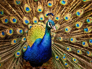 Obraz premium peacock with feathers