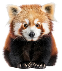 Obraz premium PNG Adorable red panda close-up