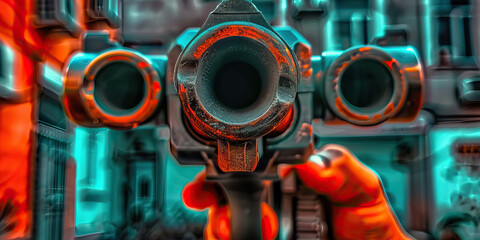 Deadly Force: A close-up shot of a gun's trigger, ready to fire