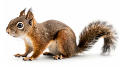 Fototapeta premium squirrel photo on trasnparent background --ar 16:9 Job ID: 5b7e939e-e5a2-4ae3-ab4a-62a17b467a64
