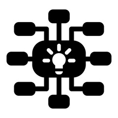 Mind map icon vector illustration graphic design