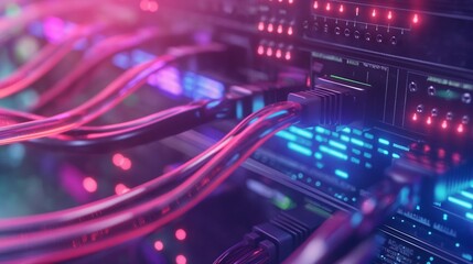 Fototapeta premium fiber optic abstract cable