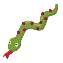 Play doh snake icon clipart avatar logtotype isolated vector illustration