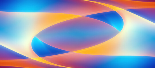 Translucent energy curve, magenta and orange tones on a gradient background