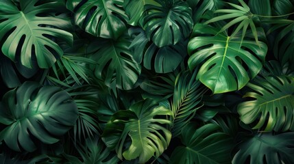 Fototapeta premium Tropical Leaf Background