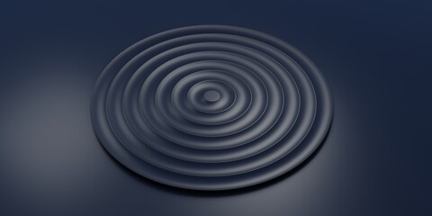 Abstract 3D circular layer background with elegant style. future technology concept. Circular pattern texture. Circular rays. 3D illustration.