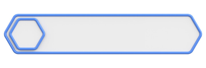 Profile tab. Social media profile. 3D illustration.