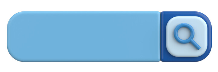 3D Illustration of a Search Box.