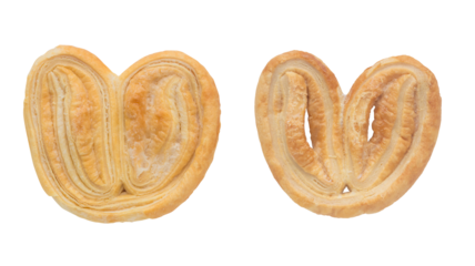 Crispy Butterfly Pie Isolated on Transparent Background
