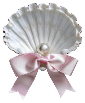 PNG  Elegant pearl shell decoration