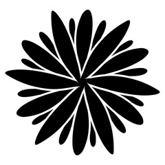 flower icon. floral plant
