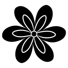flower icon. floral plant
