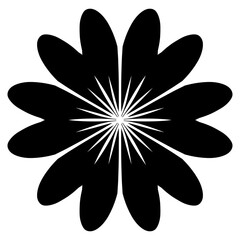 flower icon. floral plant