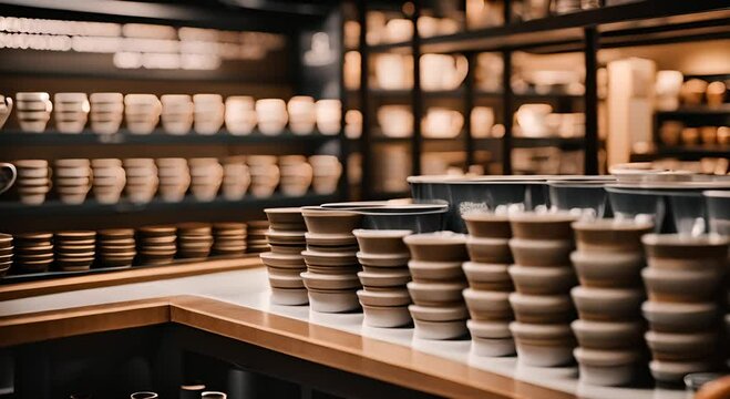 Crockery and cutlery store.