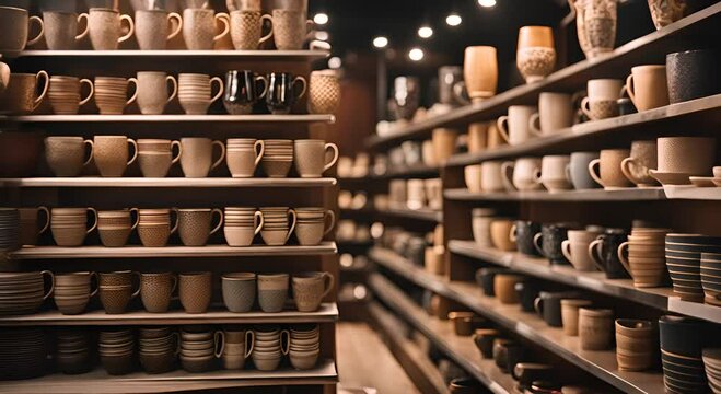 Crockery and cutlery store.