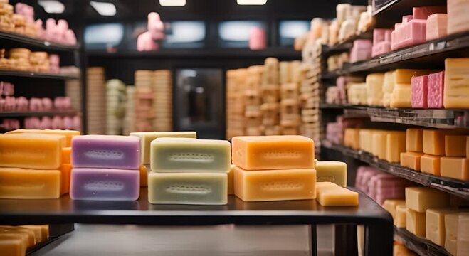 Homemade soap store.