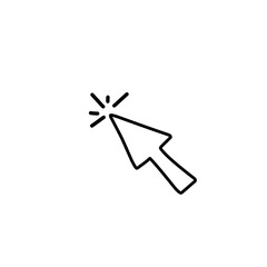 handdrawn click icon