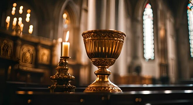 Chalice in a church.