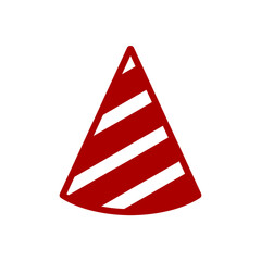 Birthday party hat icon with simple and modern design