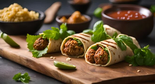 Falafel balls. Homemade falafel.